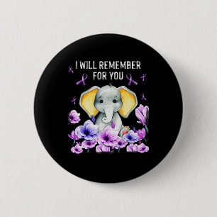 Heimerheimer Awareness Niedlich Elephant I will da Button