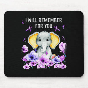 Heimerheimer Awareness Niedlich Elephant I will da Mousepad