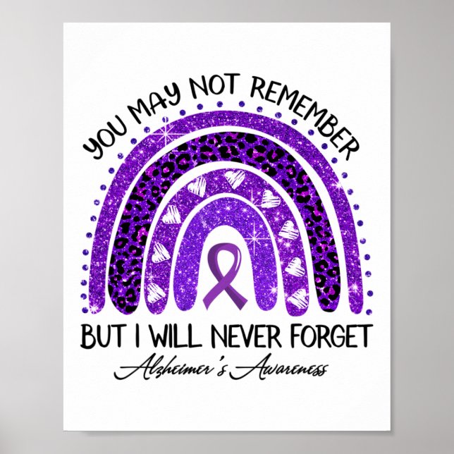 Heimerheimer Awareness Rainbow wird nie vergessen  Poster (Vorne)