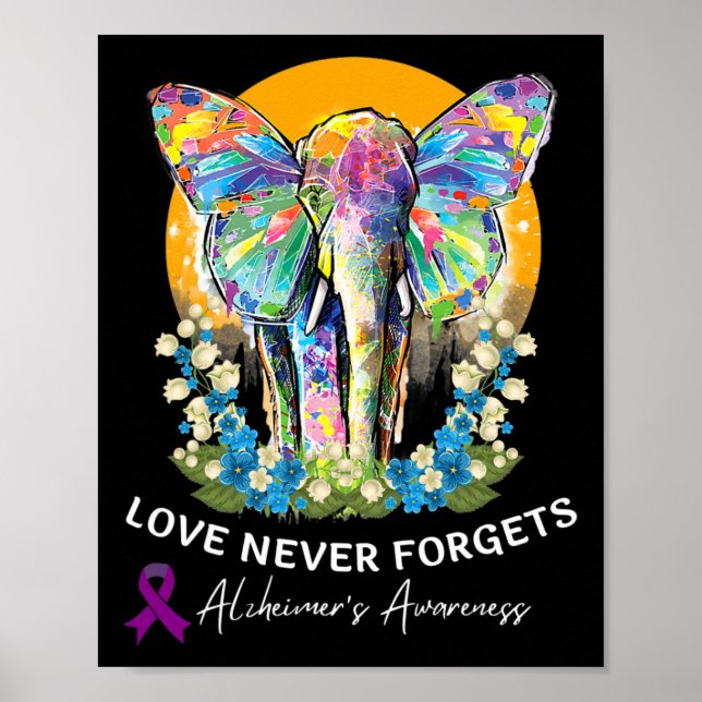 Heimerheimer Elephant Liebe vergisst Heimerhei nie Poster (Vorne)
