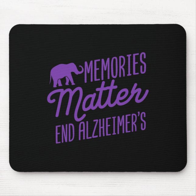 Heimerheimer Erinnerungen Problem Lila Elefant  Mousepad (Vorne)