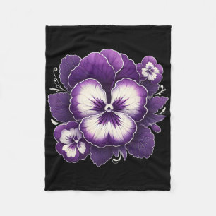 Heimerheimer Lila Blütenpansy Demenz Heimerhe Fleecedecke