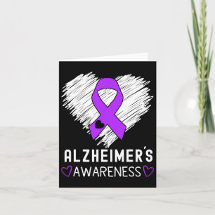 Heimerheimer-Lila Ribbon-Demenz Heimerheimer Karte