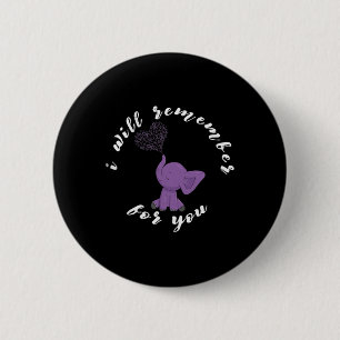 Heimerheimer Monat I Endheimer Lila Bow Elephant Button