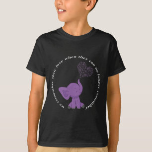 Heimerheimer Monat I Endheimer Lila Schleifen Elef T-Shirt