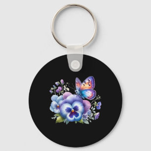 Heimerheimer Viola Floral Pansy Dementi Heimerheim Schlüsselanhänger