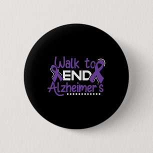 Heimerheimer Walk Dementia Warrior Lila Band A Button