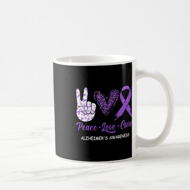 Heimerheimer's Awareness Peace Liebe Cure Leopard Kaffeetasse (Rechts)