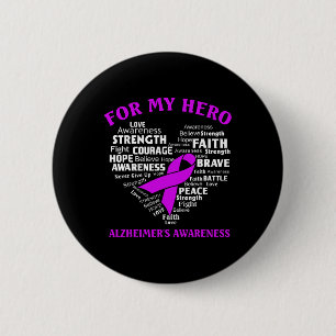 Heimerheimer's Awareness Shirt for My Hero Ribbon Button