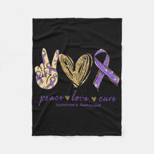 Heimerheimer's Awareness-Shirt Peace Liebe Cure Wo Fleecedecke