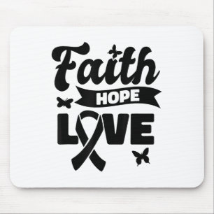 Heimers Awareness - Faith Hope Liebe Sonnenblume H Mousepad