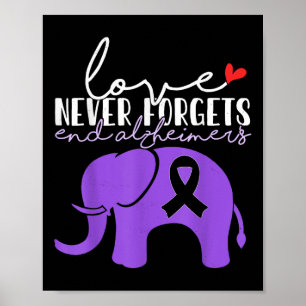 Heimers Awareness Liebe Vergisst End Heimers nie _ Poster