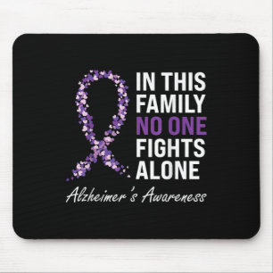 Heimers Awareness Lila Ribbon Dementia Mama Vater Mousepad