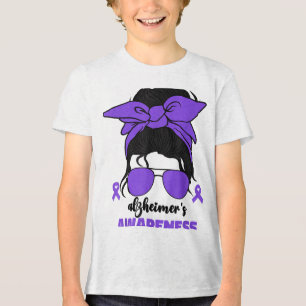 Heimers Awareness Montag für Frauen Lila Heimer _5 Tri-Blend Shirt