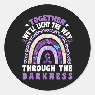Heimers Awareness Shirt beleuchtet Heimers Runder Aufkleber