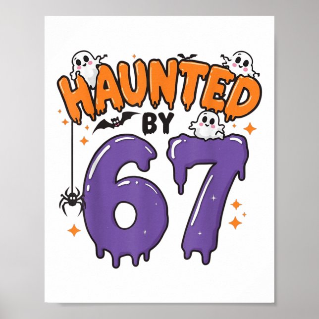 Heimgesucht 67 Meme Sechs Sieben 6-7 Lustiger Inte Poster (Vorne)