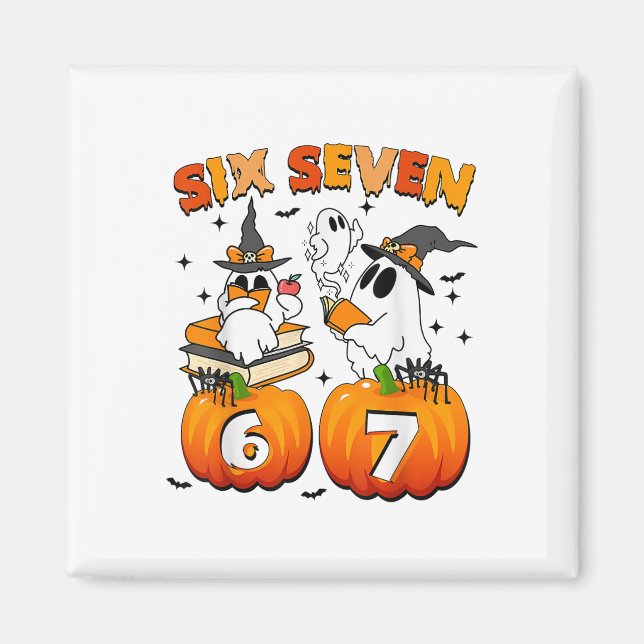 Heimgesucht 67 Meme Six Seven 6-7 Lustiger Interne Magnet (Vorne)