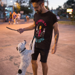 Heimgesucht von deiner Liebe Zucker-Schädel-Hunde T-Shirt