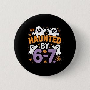 Heimgesuchte Sechs Sieben 6 7 Meme 67 Skeletthand Button