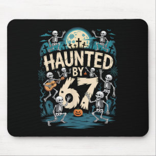 Heimgesuchte Sechs Sieben 6 7 Meme 67 Skeletthand  Mousepad