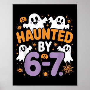 Heimgesuchte Sechs Sieben 6 7 Meme 67 Skeletthand  Poster