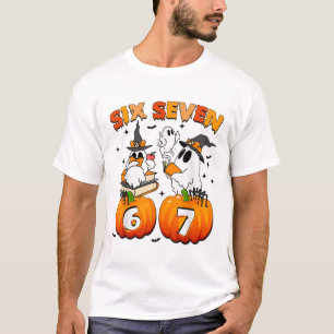 Heimgesuchter 67 Meme Six Seven 6-7 Lustiger Inter T-Shirt