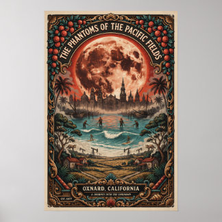 Heimgesuchtes Oxnard, Kalifornien Vintage-Horror-R Poster