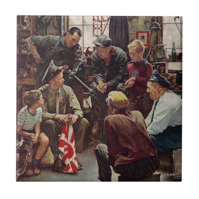 Heimische Marine Fliese (Vorderseite)