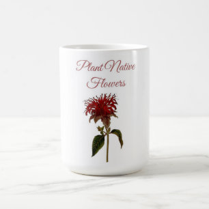 Heimische Monarda-Pflanzenblumen Kaffeetasse