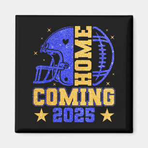 Heimkehr 2025 Hoco Fußball Mama Mädchen Blau Gold Magnet