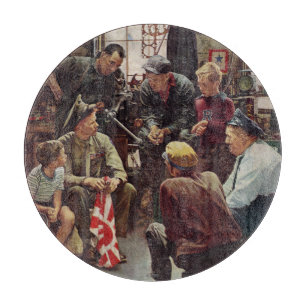 Heimkehr-Marinesoldat Schneidebrett