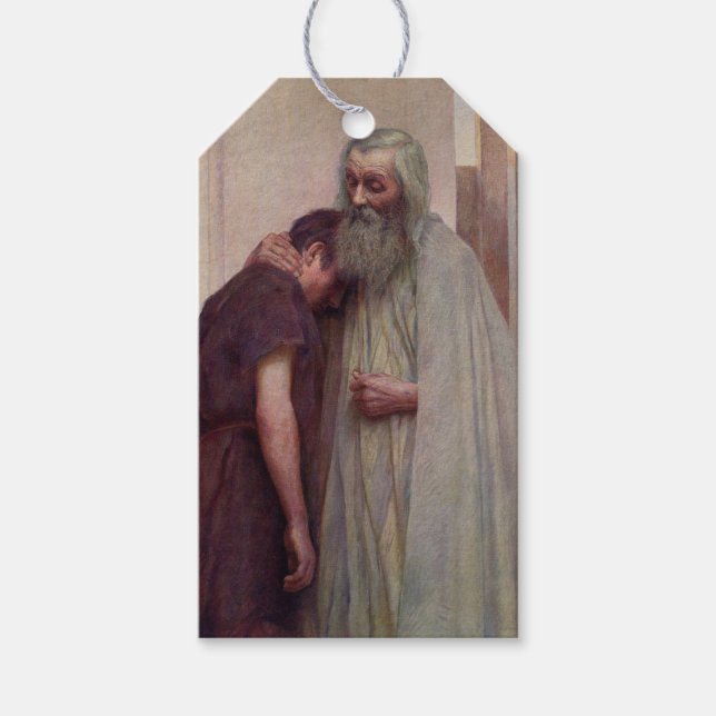 Heimkehr (Vater und Sohn) Geschenkanhänger (Vorderseite)