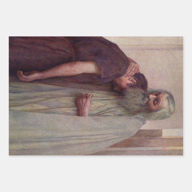 Heimkehr (Vater und Sohn) Geschenkpapier Set (Vorderseite)