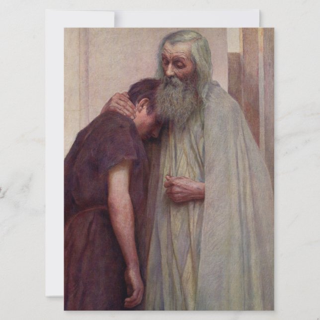 Heimkehr (Vater und Sohn) Karte (Vorderseite)