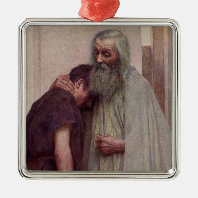 Heimkehr (Vater und Sohn) Ornament Aus Metall (Vorne)