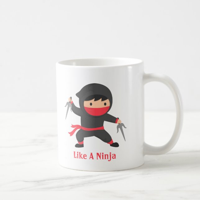 Heimlichkeit Ninja mit Sai Waffen für Kinder Tasse (Rechts)