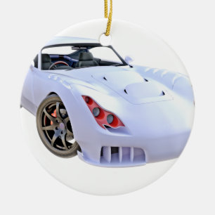 Heimlichkeits-Auto im Weiß Keramik Ornament