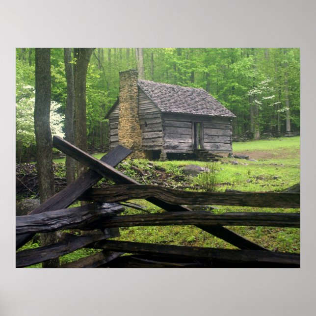 Heimstatt an einem unangenehmen Morgen Poster (Vorne)