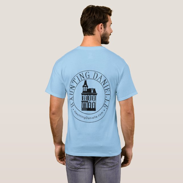 Heimsuchende Danielle-Shirt Blau T-Shirt (Schwarz voll)