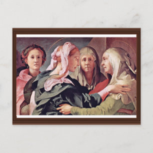 Heimsuchung von Pontormo Jacopo Postkarte