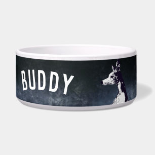 Heimtierbett für einen Hund Napf