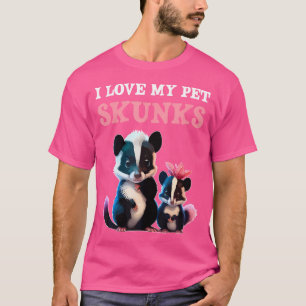 Heimtiere Skunks I domesticated Skunk I Skunks Fac T-Shirt