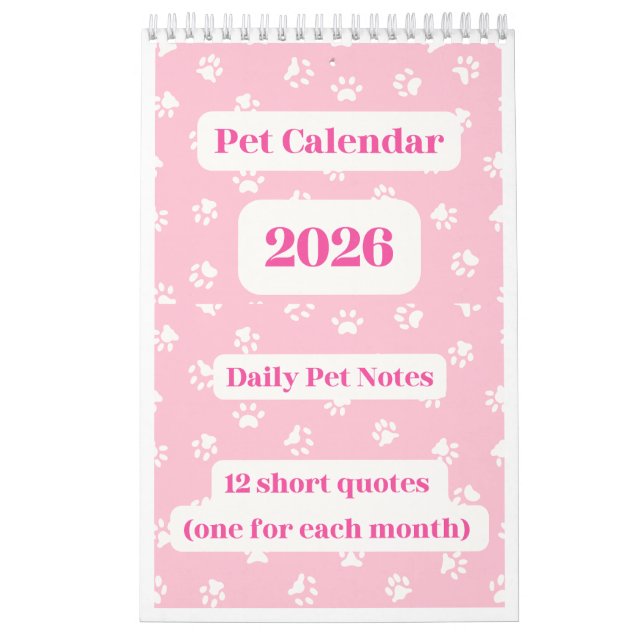 Heimtierkalender 2026 kalender (Titelbild)