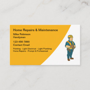 Heimwerker Handwerker Reparaturservice Visitenkart Visitenkarte