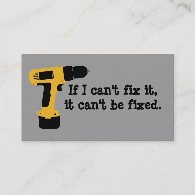 Heimwerker Visitenkarte (Vorderseite)