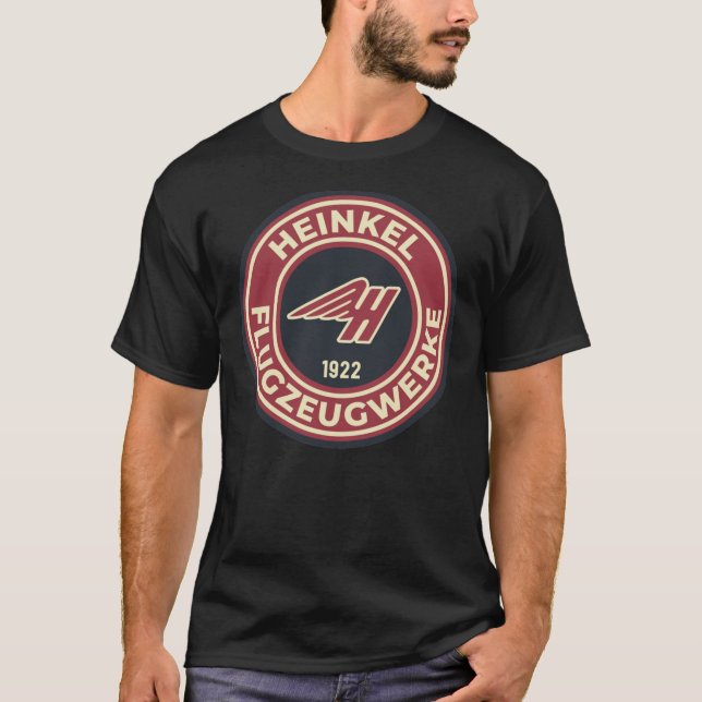 Heinkel Flugzeugwerke - Round Logo Classic T - Shi T-Shirt (Vorderseite)