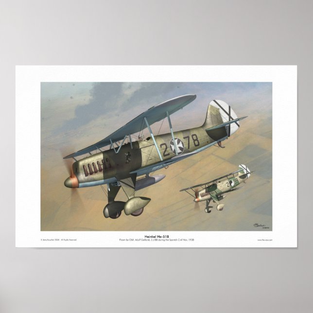 Heinkel He-51B Poster (Vorne)