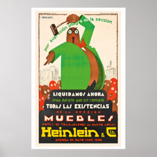 Heinlein & Cia Vintage Advertising Poster by