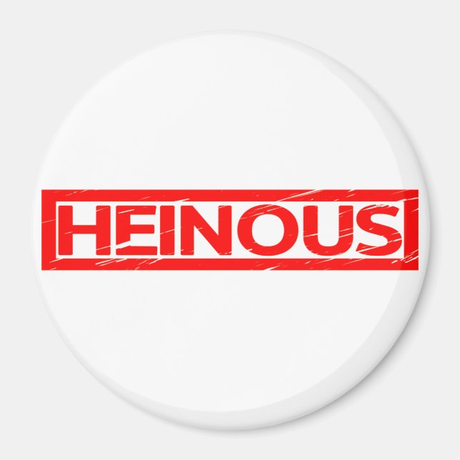 Heinous Briefmarke Magnet (Vorne)