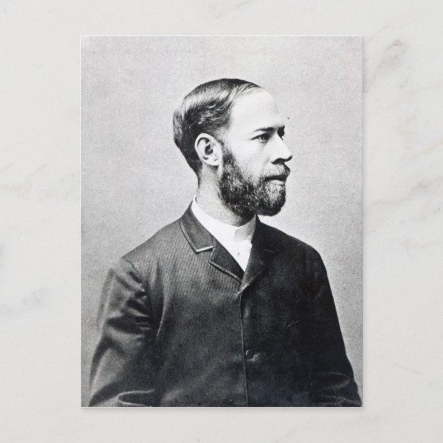 Heinrich Rudolph Hertz Postkarte (Vorderseite)